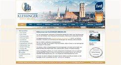 Desktop Screenshot of klessinger-immo.de