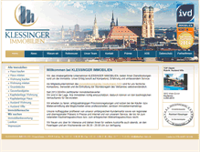 Tablet Screenshot of klessinger-immo.de
